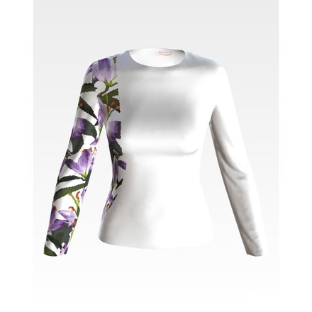 Набір для вишивки жіночої блузки бісером Місячні лілії БЖ175пБннннk - Вишивка хрестиком і бісером - Овечка Рукодільниця