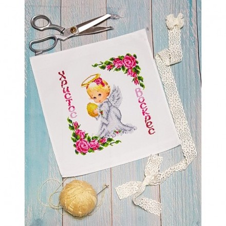 Дитячий пасхальний рушник Набір для вишивки бісером Biser-Art 9505ба - Вишивка хрестиком і бісером - Овечка Рукодільниця