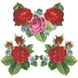 Заготовка жіночої вишиванки Королівські троянди, фіалки для вишивки бісером БЖ007шБнннн