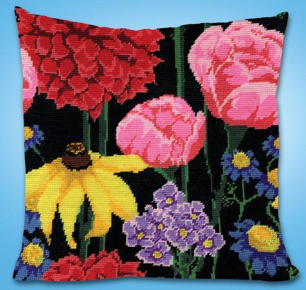 Полуночные цветы. Набор для вышивания гобеленом. Design Works (dw2615) - Вышивка крестиком и бисером - Овца Рукодельница