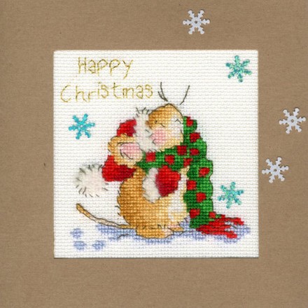 Подсчет снежинок Набор-открытка для вышивания крестом Bothy Threads XMAS18 - Вышивка крестиком и бисером - Овца Рукодельница