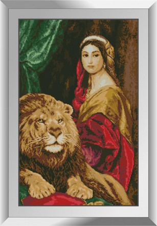 Девушка и лев. Набор алмазной живописи. Dream Art (31525D) - Вышивка крестиком и бисером - Овца Рукодельница