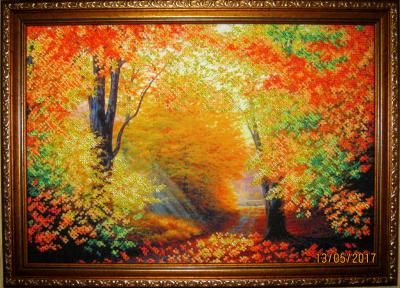 золота осінь - Вишивка хрестиком і бісером - Овечка Рукодільниця