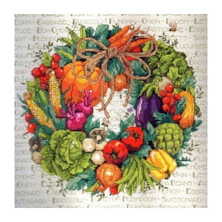 Набор для вышивания Janlynn 023-0312 Vegetable Wreath - Вышивка крестиком и бисером - Овца Рукодельница