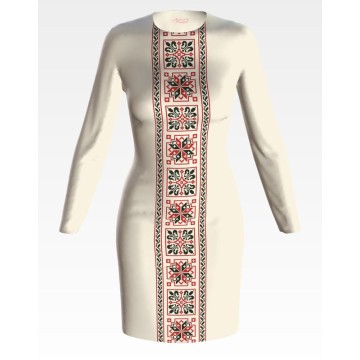 Набір для вишивки нитками Барвиста Вишиванка заготовки жіночої сукні – вишиванки Берегиня ПЛ461кМннннi