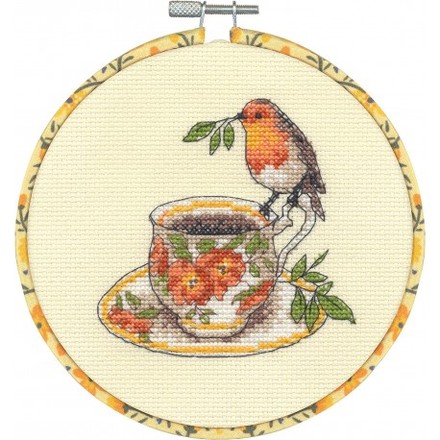 Пташка на чашці Набір для вишивання хрестиком DIMENSIONS 72-76324 - Вышивка крестиком и бисером - Овца Рукодельница