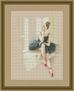 Балерина біля вікна. Набір для вишивання нитками. Olanta (VN-055) - Вишивка хрестиком і бісером - Овечка Рукодільниця