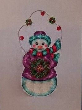 Набір для виготовлення іграшки Затишні хрестики Christmas Wreath B003зх - Вишивка хрестиком і бісером - Овечка Рукодільниця
