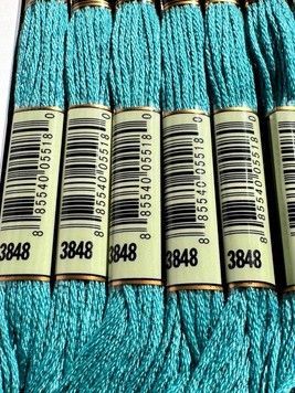 Муліне для вишивання AIRO №3848 колір Teal Green, Medium/Середній бірюзово-зелений 8м