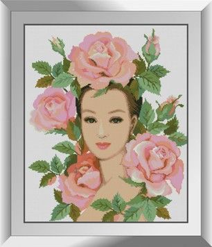 Набір для малювання каменями алмазний живопис Dream Art Королева троянд (квадратні, повна) 31101D - Вишивка хрестиком і бісером - Овечка Рукодільниця