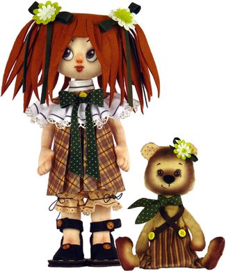 Девочка с мишкой. Набор для шитья куклы и мягкой игрушки. ZooSapiens (К1071) - Вышивка крестиком и бисером - Овца Рукодельница