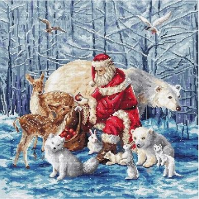 Санта і друзі Набір для вишивания хреста LETISTITCH L8082 - Вышивка крестиком и бисером - Овца Рукодельница