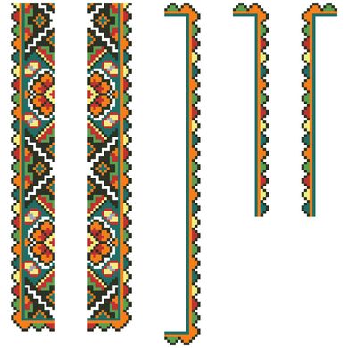Заготовка детской сорочки на 4-7 лет Борщевский цветок для вышивки бисером СД004кБ34нн