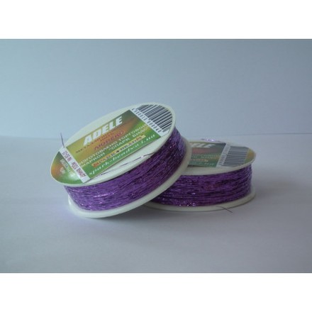 Металлизированная нить плоская Люрекс Адель 80-05 фиолетовый 100м - Вышивка крестиком и бисером - Овца Рукодельница