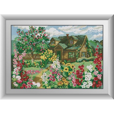 Будиночок у кольорі. Dream Art (30670D) - Вишивка хрестиком і бісером - Овечка Рукодільниця