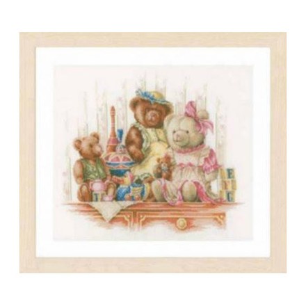 Набор для вышивания Lanarte Bears and Toys Медведи и игрушки PN-0168381 - Вишивка хрестиком і бісером - Овечка Рукодільниця