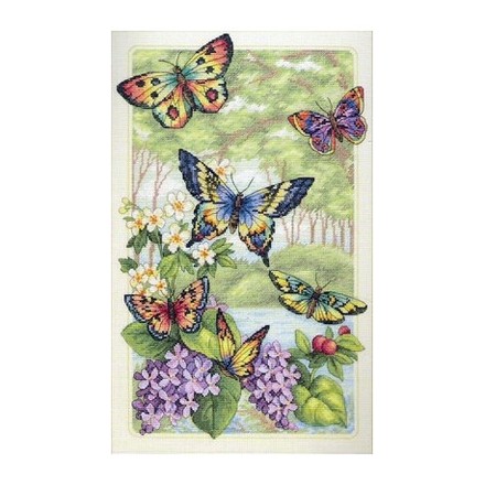 Набор для вышивки крестом Dimensions 35223 Butterfly Forest - Вишивка хрестиком і бісером - Овечка Рукодільниця
