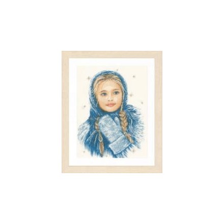 Набор для вышивания Lanarte PN-0169674 Winter Girl Зимняя девушка - Вишивка хрестиком і бісером - Овечка Рукодільниця