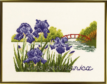 Мост и цветы. Набор для вышивания крестом. Eva Rosenstand (Дания) (12-303) - Вышивка крестиком и бисером - Овца Рукодельница