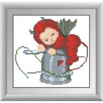 Набір для малювання камінням алмазна живопис Dream Art Чортеня з наперстком (квадратні, повна) 30370D - Вишивка хрестиком і бісером - Овечка Рукодільниця