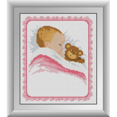 Метрика мишка (девочка). Dream Art (30387D) - Вышивка крестиком и бисером - Овца Рукодельница