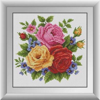 Троянди із незабудками. Dream Art (30702D) - Вишивка хрестиком і бісером - Овечка Рукодільниця
