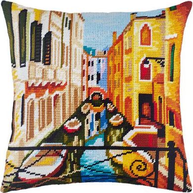 Венеция. Набор для вышивки подушки. Чарівниця (V-135) - Вышивка крестиком и бисером - Овца Рукодельница