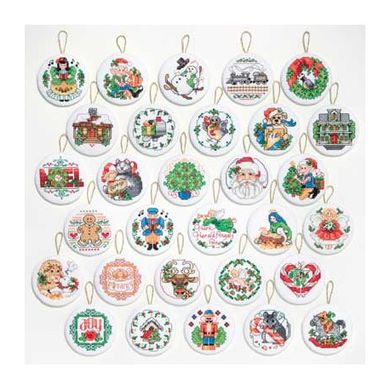 Набор для вышивания Janlynn 023-0215 LOTSA Christmas Ornaments - Вышивка крестиком и бисером - Овца Рукодельница