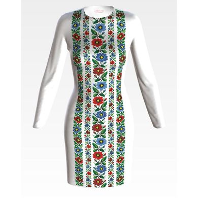 Набор для вышивки нитками Барвиста Вышиванка заготовки женского платья – вышиванки Буковинская современная ПЛ971дБннннi