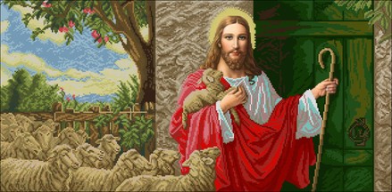 Иисус стучащийся в дверь. Набор для вышивки бисером. БС Солес (ІСД) - Вышивка крестиком и бисером - Овца Рукодельница