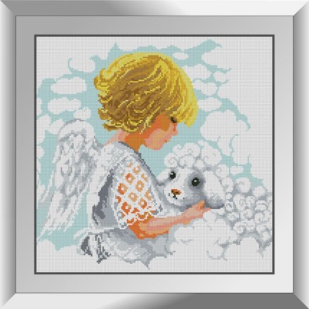 Ангел с овечкой Набор алмазной живописи Dream Art 31813D - Вишивка хрестиком і бісером - Овечка Рукодільниця