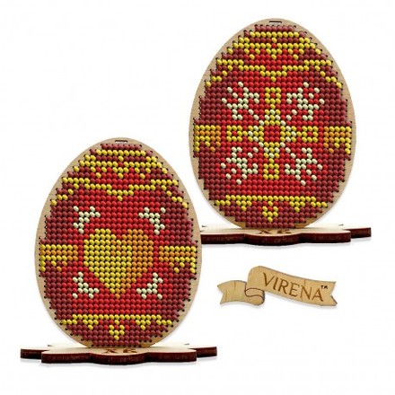 Пасхальне яйце, символ "Кохання" Заготовка для вишивки бісером VOLOSHKA ЯПФ_128 - Вышивка крестиком и бисером - Овца Рукодельница