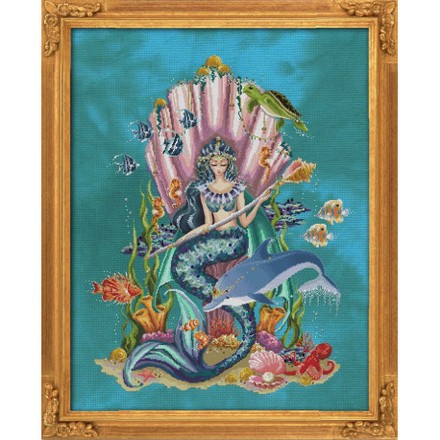 Схема для вышивания BELLA FILIPINA Amphitrite, Queen Goddess of the Sea BF018 - Вишивка хрестиком і бісером - Овечка Рукодільниця