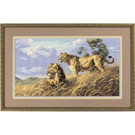 Африканские львы. Набор для вышивания. Дименшенс Dimensions (03866) - Вышивка крестиком и бисером - Овца Рукодельница
