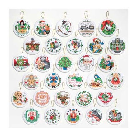 Набор для вышивания Janlynn 023-0215 LOTSA Christmas Ornaments - Вишивка хрестиком і бісером - Овечка Рукодільниця