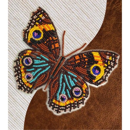 Набор для вышивки бисером бабочки с водорастворимым флизелином Вдохновение Прецис Лавиния NBFL-046 - Вышивка крестиком и бисером - Овца Рукодельница