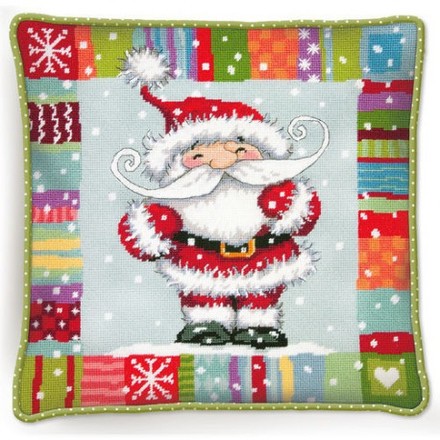 Набор для вышивания гобеленом Dimensions 71-09157 Patterned Santa - Вышивка крестиком и бисером - Овца Рукодельница