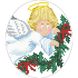 Набор для вышивания бисером Барвиста Вышиванка Сшитая новогодняя игрушка Рождественский ангел (серия: Ангелочки) 14х16 ТР218аБ1416k
