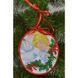 Набір для вишивки бісером Барвиста Вишиванка Пошита новорічна іграшка Різдвяний ангел (серія: Ангелики) 14х16 ТР218аБ1416k