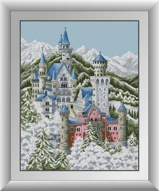 Зимний Нойшванштайн. Набор алмазной живописи. Dream Art (31041D) - Вышивка крестиком и бисером - Овца Рукодельница