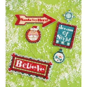 Набір для вишивання Dimensions 70-08953 Whimsical Signs Ornaments - Вишивка хрестиком і бісером - Овечка Рукодільниця