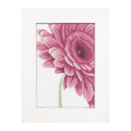 Набор для вышивания Lanarte L35053 Close-Up Pink Flower - Вишивка хрестиком і бісером - Овечка Рукодільниця