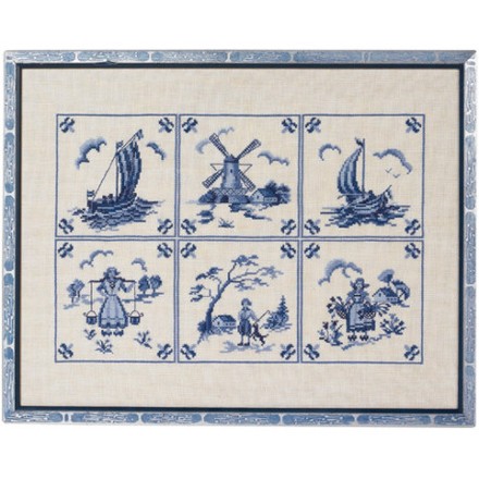 Голубые плиты Набор для вышивания крестом Eva Rosenstand 12-899 - Вышивка крестиком и бисером - Овца Рукодельница
