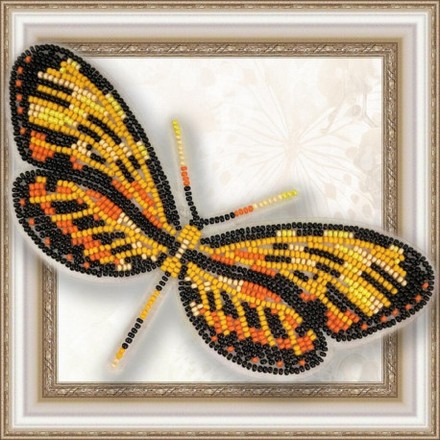 Набор для вышивки бисером бабочки на прозрачной основе Вдохновение Механитис Менапис BGP-025 - Вишивка хрестиком і бісером - Овечка Рукодільниця
