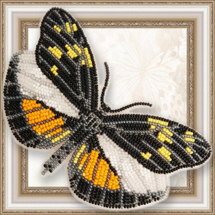 Набор для вышивки бисером бабочки на прозрачной основе Вдохновение Dismorphia eunoe desine BGP-061 - Вишивка хрестиком і бісером - Овечка Рукодільниця