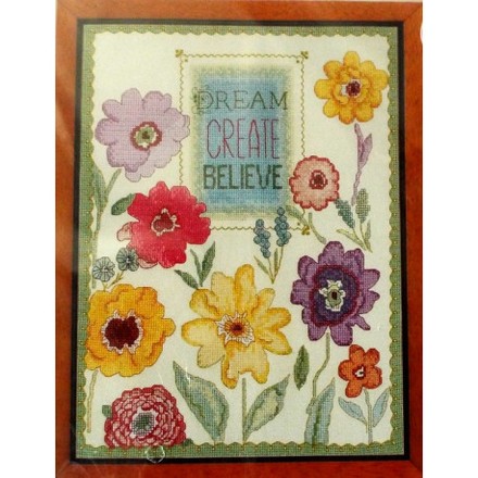 Набор для вышивания Bucilla 45953 Dream Create Believe - Вышивка крестиком и бисером - Овца Рукодельница