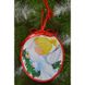 Набір для вишивки бісером Барвиста Вишиванка Пошита новорічна іграшка Добрий ангел (серія: Ангелики) 14х16 ТР219аБ1416k