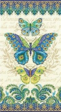 Набор для вышивания Dimensions 70-35323 Peacock butterflies - Вышивка крестиком и бисером - Овца Рукодельница