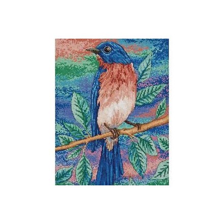 Набор для вышивания Bucilla 45954 Blue Bird on a Branch - Вышивка крестиком и бисером - Овца Рукодельница