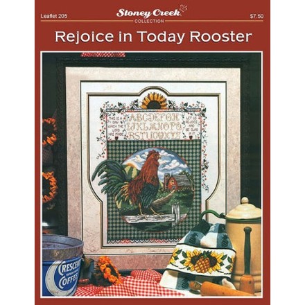 Rejoice in Today Rooster Схема для вышивания крестом Stoney Creek LFT205 - Вишивка хрестиком і бісером - Овечка Рукодільниця
